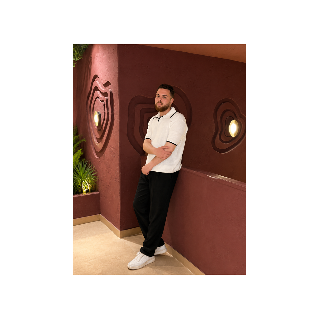 Premium Knitwear Polo - White